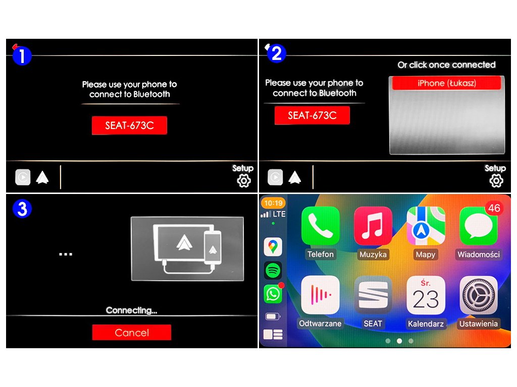 Modul CARLINKIT 5.0 Android Auto Apple CarPlay Bluetooth NCS