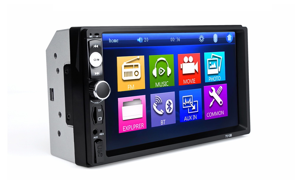 RADIO 2DIN EKRAN 7 USB SAMOCHODOWE SD MP3 BT Szerokość produktu 18 cm
