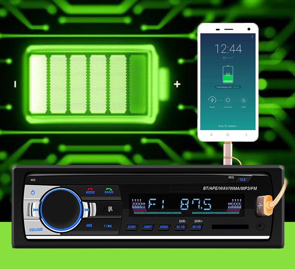 RADIO TIR 1DIN 24V SCANIA DAF MAN VOLVO CIĘŻARÓWKA Głębokość produktu 8 cm